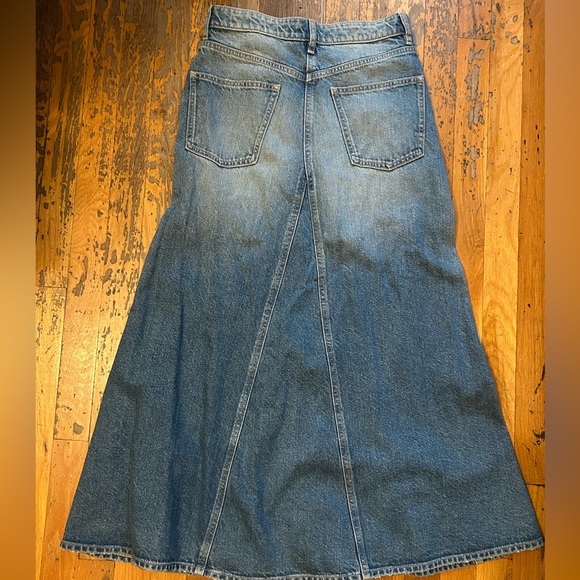 Denim Maxi Skirt - Picture 2 of 6